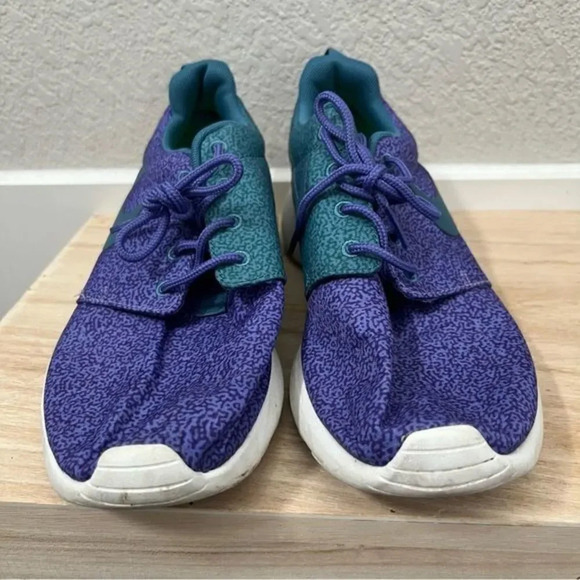 Nike Roshe Run Purple & Teal Athletic Sneaker 6.5 - Picture 6 of 7